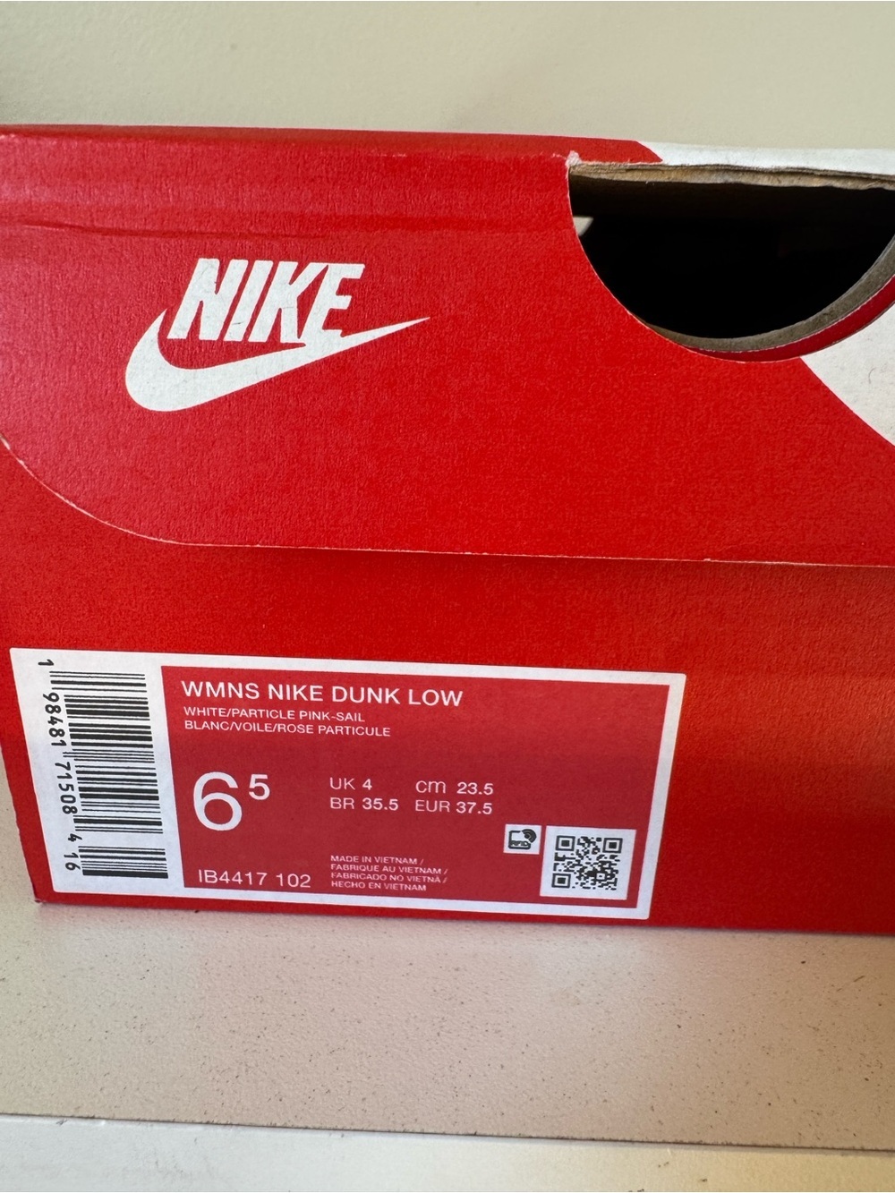Nike Dunk Low White Particle Pink Sail - Picture 2 of 11